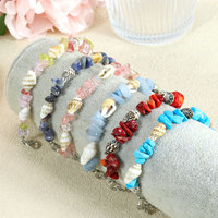 Bracelet porte-bonheur en turquoise naturelle fait main, style bohème tortue de plage, pour femmes et hommes, cadeau de bijoux d'été