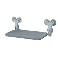 Nouveau hamac pour chat en forme de Y avec ventouse, lit pliable pour balcon, fenêtre, verre, respirant, confortable, toutes saisons