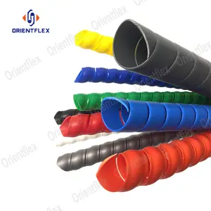 flexible sleeve spiral hydraulic hose wrap pp spiral hose guard hose protection cover