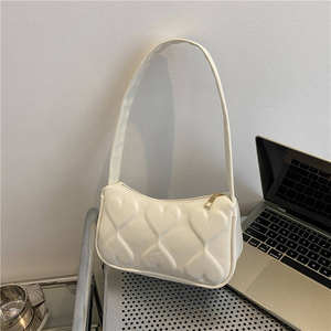 New trendy girls' casual shoulder <b>bag</b> with solid color zipper closure and fashionable <b>underarm</b> <b>bag</b> - Product Image 5