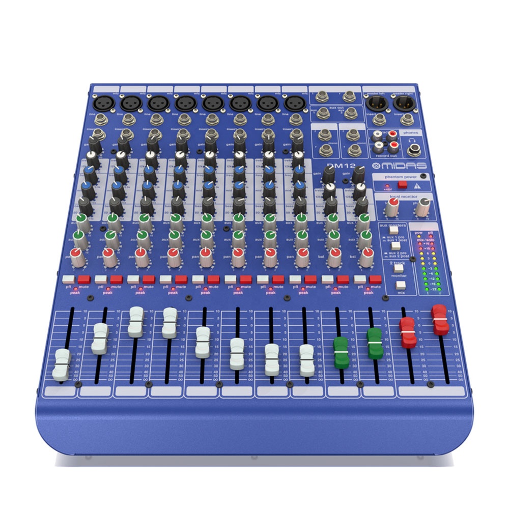 MidasDM12アナログミキサー12入力チャンネルMidasマイク