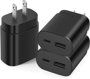 Cargador Superrápido Tipo C, Cargador de Pared USB C de 25 W, Bloque de Carga Rápida de Doble Puerto para Samsung Galaxy S22/S22 Ultra/S22+/S21 - Product Image 1