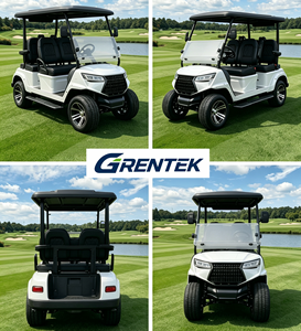 Voiturette de golf électrique GRENTEK 4 places blanche, moteur 5000W, autonomie 90 km, finition personnalisable pour parcours de golf et utilisation hors route. - Product Image 5