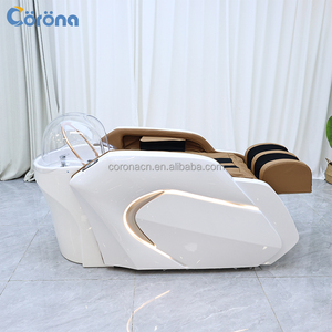 Estación de Lavado de Cabello Cama de Champú Eléctrica con Función de Masaje para Salón de Barbería - Product Image 3