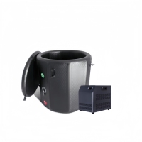 Baignoire à glace gonflable de haute qualité, mini refroidisseur, durable, portable, pour intérieur/extérieur, télécommandée, 1 personne, certifiée CE