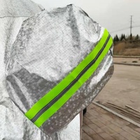 Housse de pare-brise de voiture extérieure, protection UV 90%, rejet IR 60%, imperméable, anti-pluie, pare-soleil avant pour berline, anti-poussière 4
