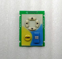 Simulateur de conduite, machine d'arcade, jeux vidéo à monnayeur JSJM JSJM-PPH00034, boutons en silicone blanc, bleu, jaune