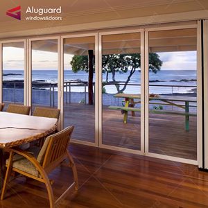 Aluguard <span class=keywords><strong>Véranda</strong></span> extérieure pliante en aluminium <span class=keywords><strong>pour</strong></span> patio, en accordéon coulissant en verre bon marché, pliante, pliable et durable ". - Product Image 5