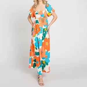Bodycon Tube Tie Dye Summer Dress Sun Dresses 2023 Colorful Women Long Floral Summer Dress Womens Clothing