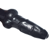 Waatfaak — godemichet chien violet et noir, jouet sexuel de 8 pouces pour couples, bouchon anal et boudin