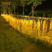 TOPREX Éclairage LED en forme de blé pour décoration extérieure de mariage, utilisation en mer de fleurs, DC24V, blanc chaud, romantique, pour parcs et éclairage de vacances