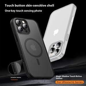 Étui de téléphone portable de luxe avec chargeur magnétique sans fil, en TPU translucide givré et PC, pour iPhone 16 15 14 <span class=keywords><strong>13</strong></span> <span class=keywords><strong>Pro</strong></span> Max - Product Image 3