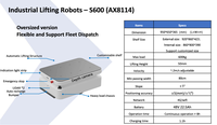 Robot seluler AGV kapasitas 300KG AMR pintar dengan penghindar rintangan SDK terbuka untuk penanganan Material logistik yang efisien