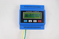 Débitmètre Doppler à eau chaude Modbus RS485 DN150 avec affichage numérique, module portable, débitmètre ultrasonique à pince