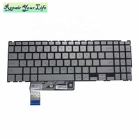 Clavier d'ordinateur portable pour ASUS ZenBook 15 UX533 UX533F UX533FD 0KN1-622HE16 0KNB0-563CHE00 HE Claviers rétroéclairés de remplacement