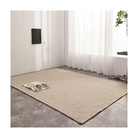 Hand Woven Nordic Rug Carpet Living Room Wool Braided Rugs
