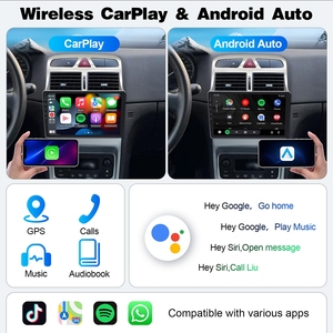 Rhythm Wholesale Android Car Radio 9" IPS Screen GPS Navigation Carplay Android <b>Auto</b> BT FM RDS Stereo for Peugeot 307 2002-2013 - Product Image 5