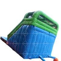 Toboggan Aquatique Gonflable Commercial en PVC, Conception Humide ou Sèche pour Enfants et Adultes, Idéal pour Usage Domestique ou Aire de Jeux