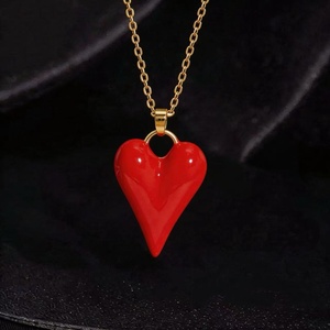 Collar Personalizado con Corazón y Circonita Roja Clásica para <span class=keywords><strong>Mi</strong></span> <span class=keywords><strong>Hija</strong></span> - Product Image 2