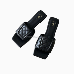 Sandalias Planas de Diseño de Lujo para Mujer, Casuales de Verano con Punta Cuadrada, Venta al Por Mayor a Precio Económico - Product Image 6