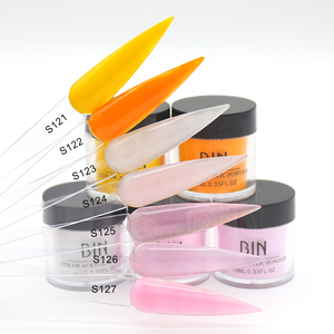 BIN <span class=keywords><strong>2022</strong></span>-etiqueta privada personalizada para decoración de <span class=keywords><strong>uñas</strong></span>, polvo acrílico transparente a granel, 127 <span class=keywords><strong>colores</strong></span> a elegir, venta al por mayor - Product Image 1