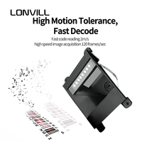Module de lecteur de codes-barres intégré ultra-fin LONVILL de petite taille, facile à intégrer, RS232 USB 4,4 cm