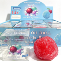 Balle anti-stress souple en TPR de 6 cm, texture litchi multicolore, sensation huile de coco, forme fruit, jouet sensoriel pour soulager le stress