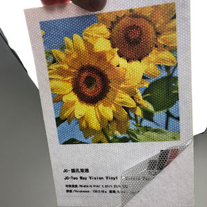 Pellicola Adesiva in PVC Perforato per Finestre con Visione Bidirezionale, Motivo Circolare, Stampa su Entrambi i Lati - Product Image 1