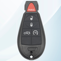 SZMAISHI 4 + 1 boutons clé à distance de voiture FCCID:IZY-C01C 433MHZ avec 46 puce pour Chrysler Jeep Dodge véhicule remplacement blanc Fob