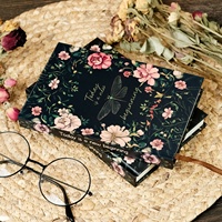 Nouveau produit 2026 : Carnet de notes à couverture rigide série Papillon Fleur, pages lignées, journal étudiant, papeterie