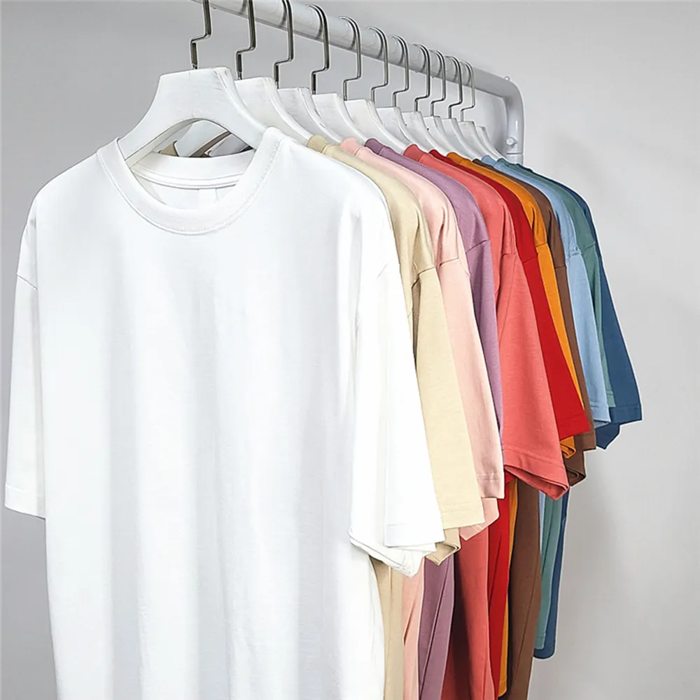 2023 özel erkek boy T-Shirt baskı logosu % 100% pamuk artı boyutu Tee gömlek büyük ve uzun T-Shirt gevşek Fit T Shirt
