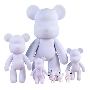 Décorations pour la maison populaires poupée <span class=keywords><strong>Figurine</strong></span> jouets <span class=keywords><strong>acrylique</strong></span> verser <span class=keywords><strong>peinture</strong></span> ours en peluche DYI fluide Art ours violent - Product Image 1