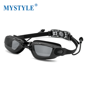 Lunettes <span class=keywords><strong>de</strong></span> natation anti-buée, imperméables, avec protection UV, avec bouchons pour le nez et les oreilles pour un ajustement confortable - Product Image 1