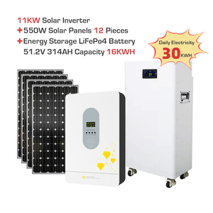 30kwh tắt lưới năng lượng mặt trời lai hệ thống năng lượng 11Kw biến tần hoàn chỉnh với pin lithium 51.2V 314ah nhà tấm pin mặt trời hệ thống năng lượng mặt trời - Product Image 3