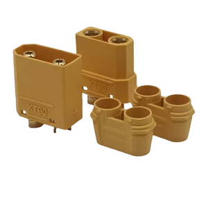XT90H-M Male & XT90H-F Female Connector with <b>Cable</b> Grip, 45A High Current Anti-Spark Plug for LiPo <b>Battery</b>, RC Drone, FPV - Product Image 2
