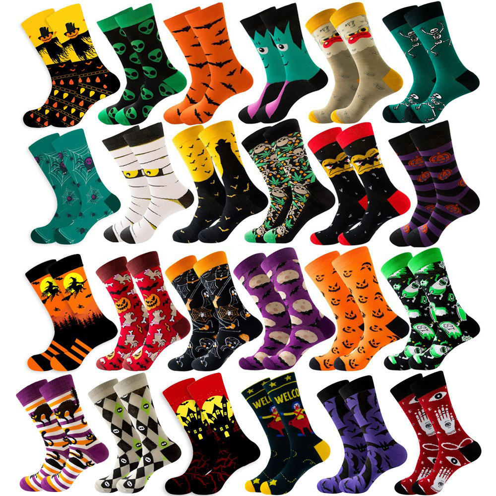 Custom logo Design Anti Fungal Sport Grip Football Fuzzy Novelty Men Dress Colorful Fruit Animal Happy Funny Socks