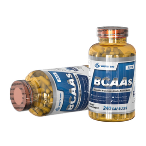 Capsules BCAA 1000mg <span class=keywords><strong>Post</strong></span>-Entraînement pour les Sportifs – Approvisionnement Immédiat 240 gélules – Certifié Halal, Sans Gluten, Sans Lactose, Sans Sucre - Product Image 1
