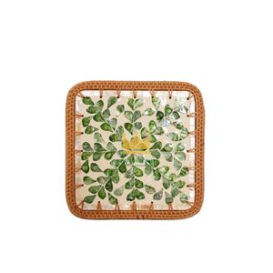 Vietnam High Quality Mother of Pearl Eco-Friendly Modern 330mm Diameter Charger Plates Top Selling Luxurious Dinner <b>Place</b> <b>Mats</b> - Product Image 1