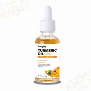 Suero facial de Etiqueta Privada, suero para el cuidado de la piel facial, combate el acné, antioxidante, corrección de manchas oscuras, aceite de cúrcuma