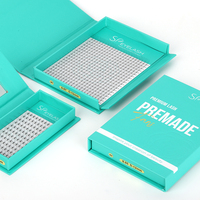 Extensions de cils pré-faites en volume SP EYELASH 5D 6D 7D, courbure C CC D DD, 0,07 mm 0,10 mm, tiges courtes, plateaux de cils pré-faits