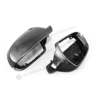 BENSNEES araba aksesuarları dikiz yan ayna kabuk karbon Fiber ayna kapağı için Audi A3 A4 s6 A5 RS3 RS4 RS5 B8 B8.5