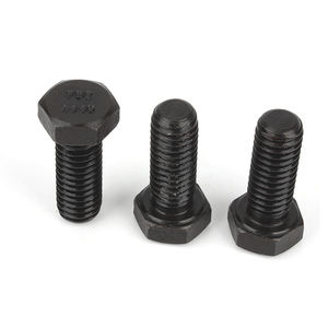 Высокопрочный стальной болт и гайка с шестигранной головкой из углеродистой стали A449 (40Cr) по стандарту ASME/ANSI B18.2.1, оксидированные, черные - Product Image 6