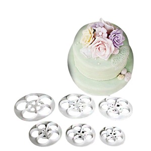 Rose Fondant Cake Cutter Set 5 Piece Baking Decorating <b>Tools</b> For Cake Making - Product Image 5