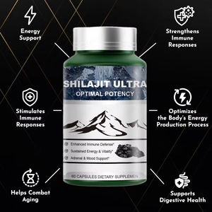 Cápsulas Ultra de Shilajit Original de Marca Privada, Shilajit Puro del Himalaya + Extracto Herbal, Píldoras de Potencia Óptima para la Inmunidad y la Vitalidad - Product Image 3