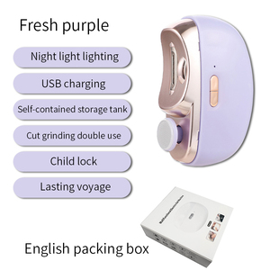 Tagliaunghie Elettrico 2 in 1 per Unghie di Mani e Piedi, Taglio Automatico, Levigatura, Regolazione con un Tasto, Luce, Portatile, Ampia Apertura della Mandibola, Adatto per Neonati - Product Image 5