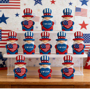 Mini Adornos Ecológicos de PVC Estilo Tío Sam, Figuras de Personajes de Tío Sam, Manualidades de Resina al por Mayor, Juguetes - Product Image 4