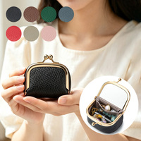 Porte-monnaie miniature en cuir véritable, léger, résistant à l'eau, 4 pouces, portable, pour voyages, rangement de bijoux, pièces de monnaie et bagues