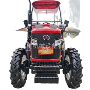 Tractor de Ruedas de 50 Hp con Transmisión por Engranajes, 4x4, Tractor Agrícola de Alta Productividad, Rojo - Product Image 5