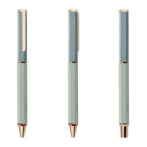 Juego de 3 Bolígrafos de Gel Coloridos de Alta Calidad, Bolígrafo de Rodillo para Estudiantes, Nuevo Bolígrafo Hexagonal de Latón de Lujo con Juego de Regalo con Logotipo Personalizado - Product Image 2