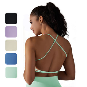 Sbart Logo personnalisé Haut de yoga à soutien élevé Gym Fitness Workout Évacuation de la transpiration Dos nu Gym Sports Yoga BraFor Women - Product Image 6